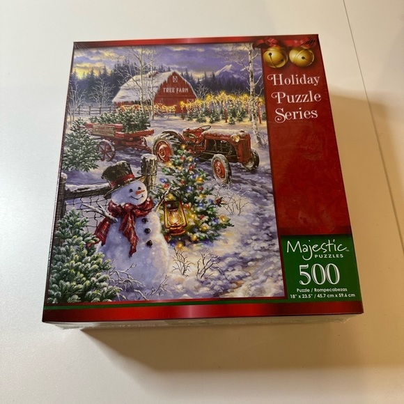 Majestic Other - NEW! Christmas Snowman Themed Puzzle 500 Pieces